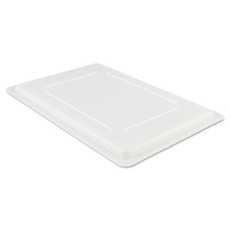 RUBBERMAID COMMERCIAL Food/Tote Box Lids, 26w x 18d, White FG350200WHT